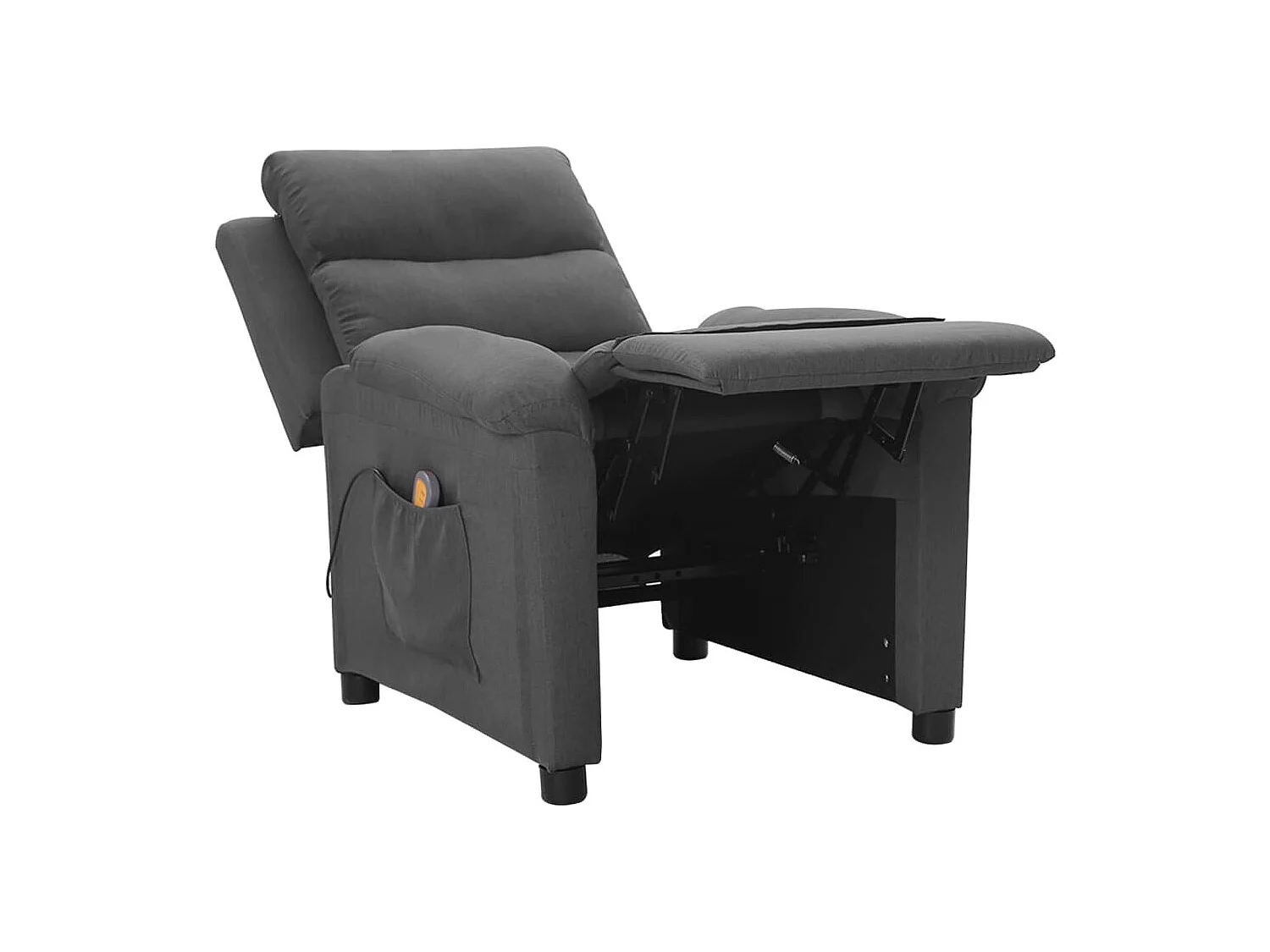 Fauteuil de massage Gris foncé Tissu