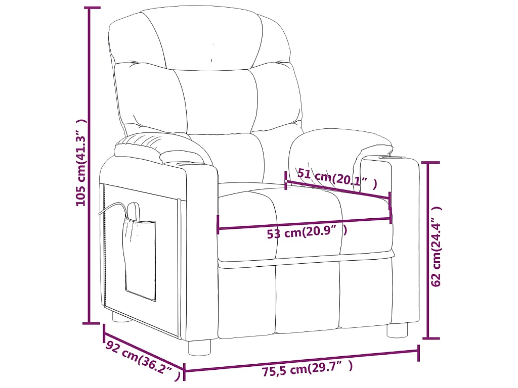 Poltrona de massagens tecido verde-escuro
