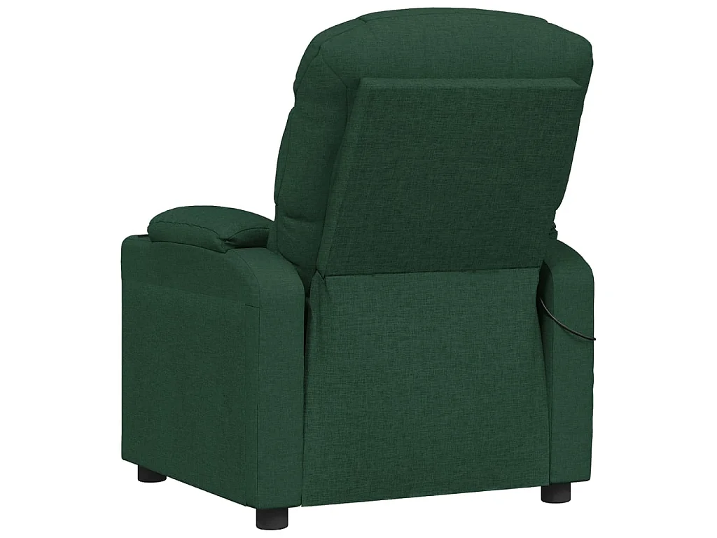 Poltrona de massagens tecido verde-escuro