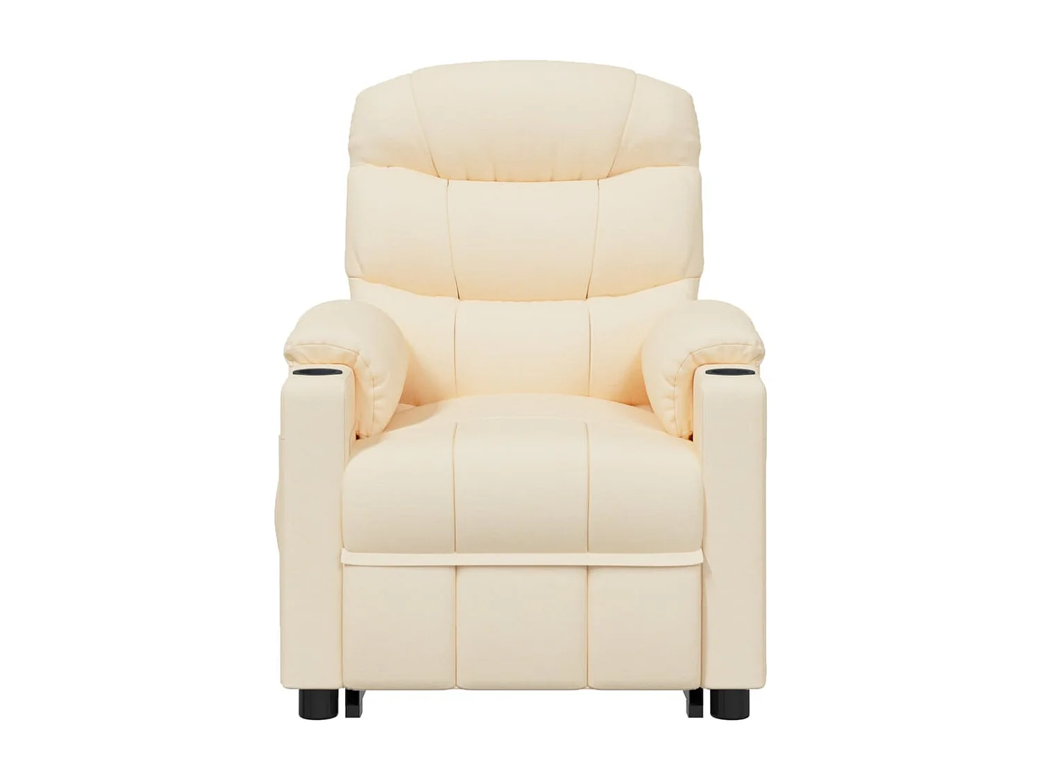 Massagesessel mit Aufstehhilfe Creme Stoff