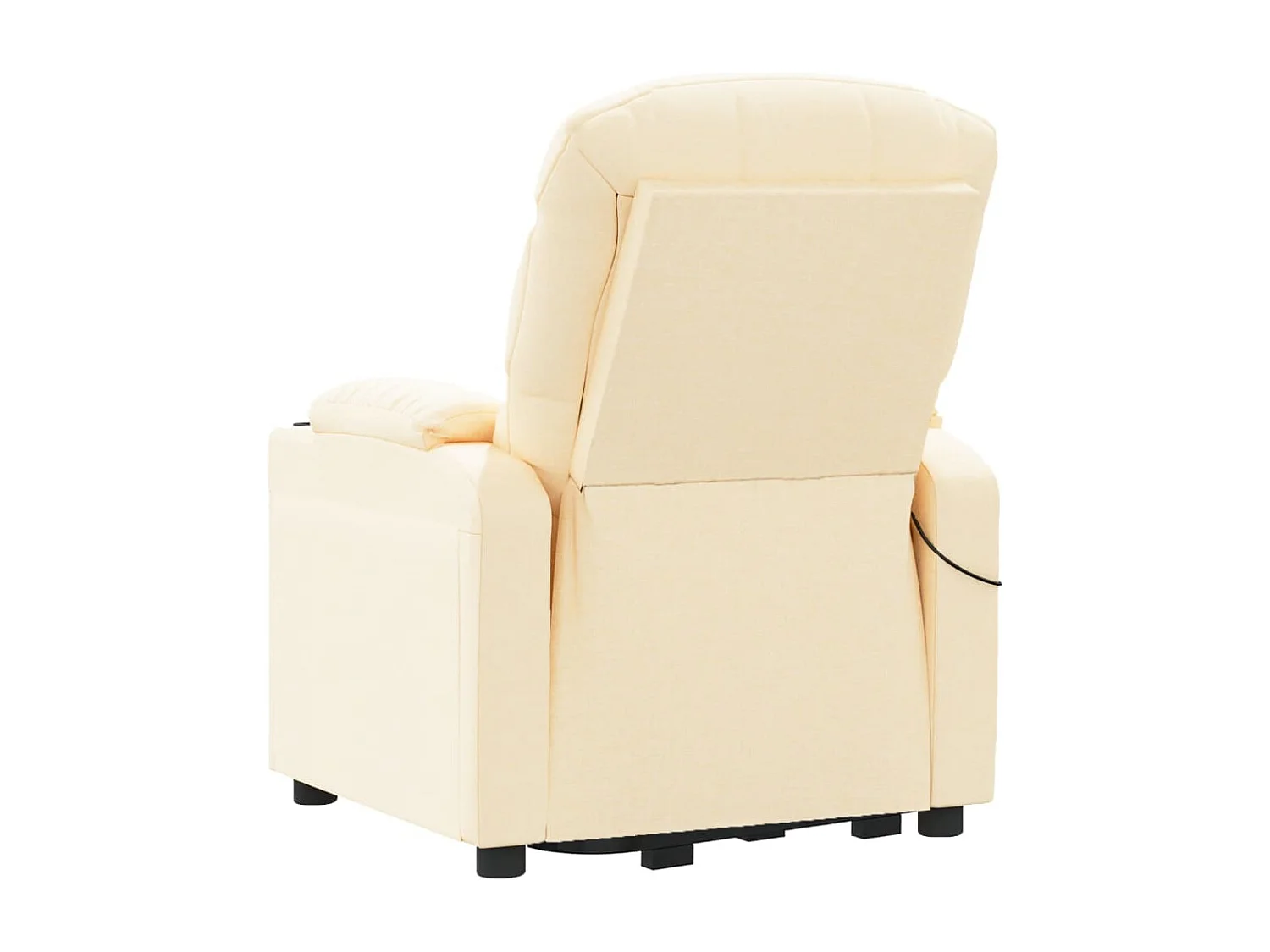 Massagesessel mit Aufstehhilfe Creme Stoff