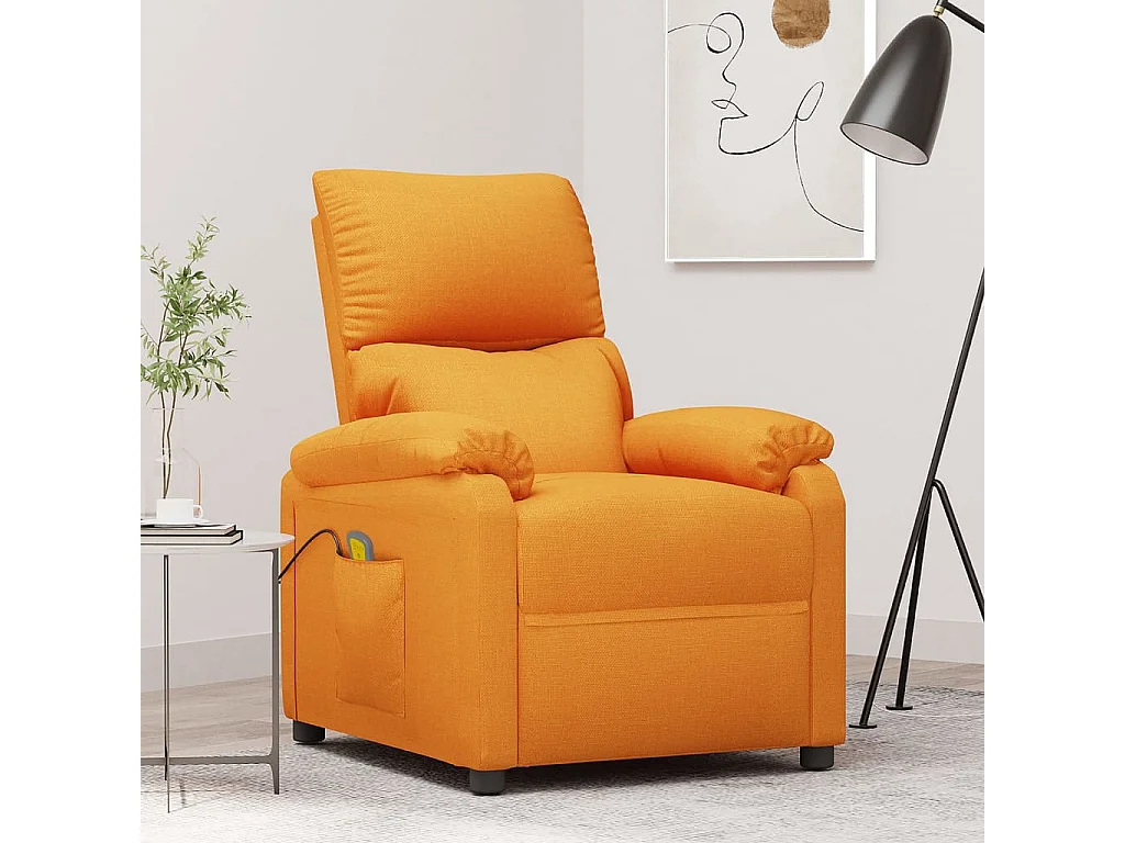 Fauteuil de massage Jaune Tissu
