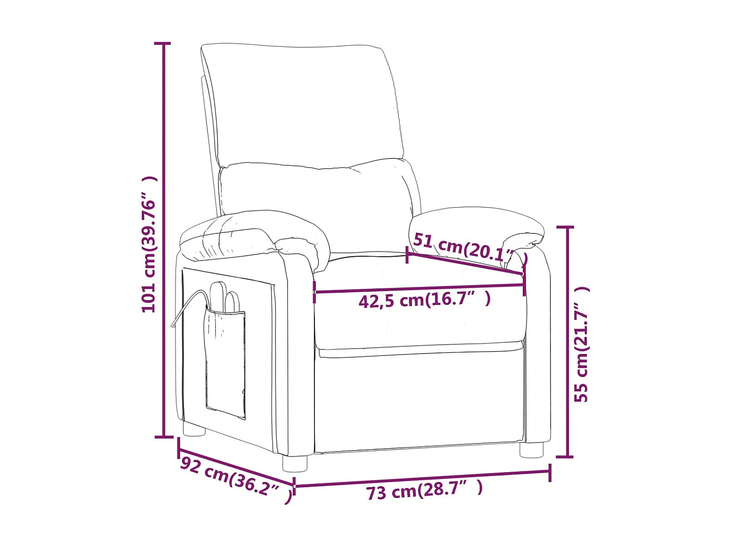 Fauteuil de massage Jaune Tissu