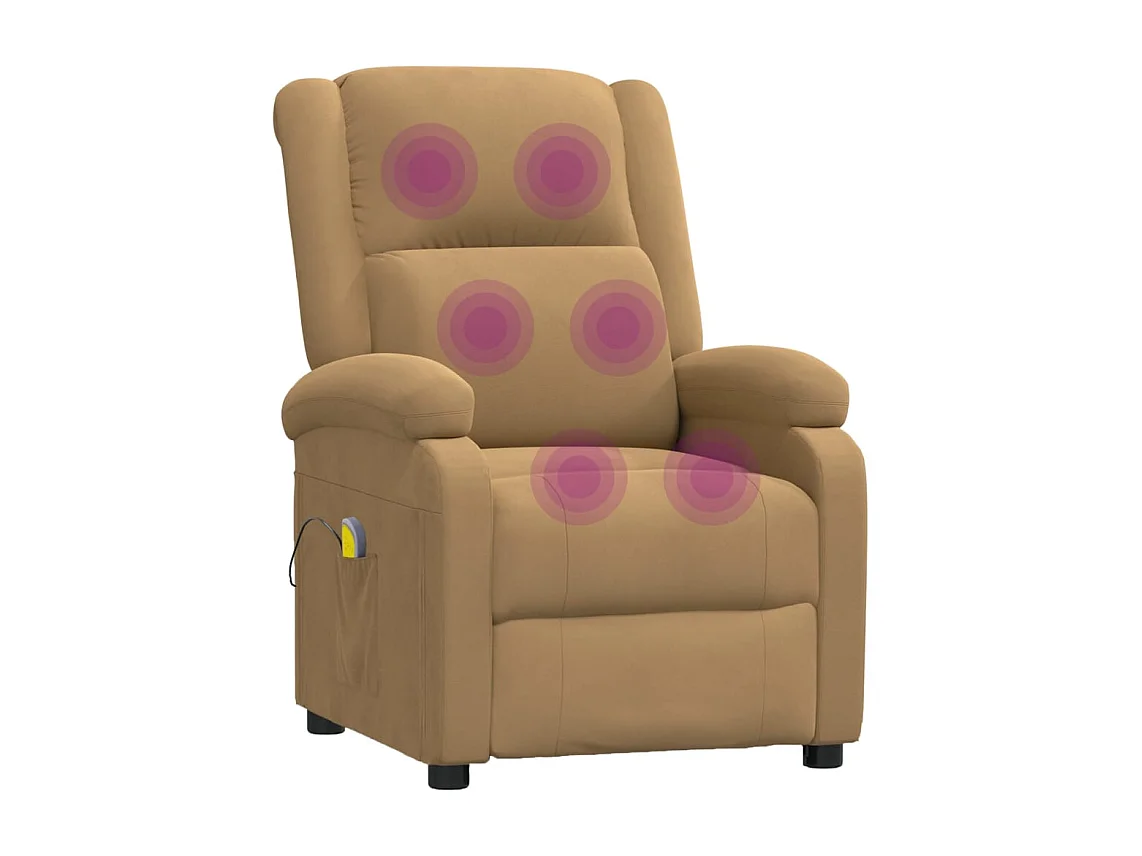 Fauteuil de massage Marron Velours