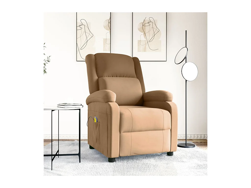 Fauteuil de massage Marron Velours