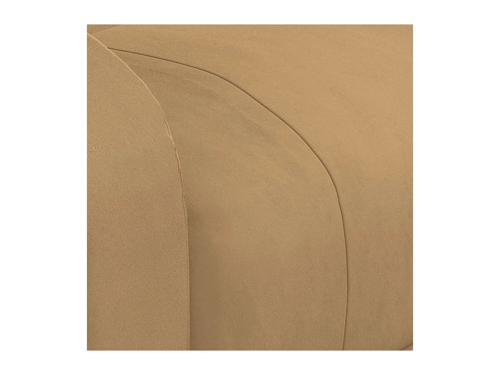 Massagestoel fluweel bruin