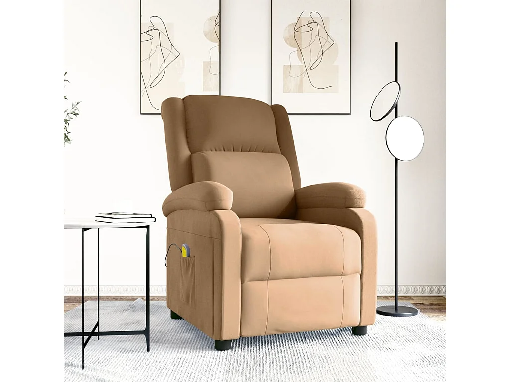 Fauteuil de massage Marron Velours