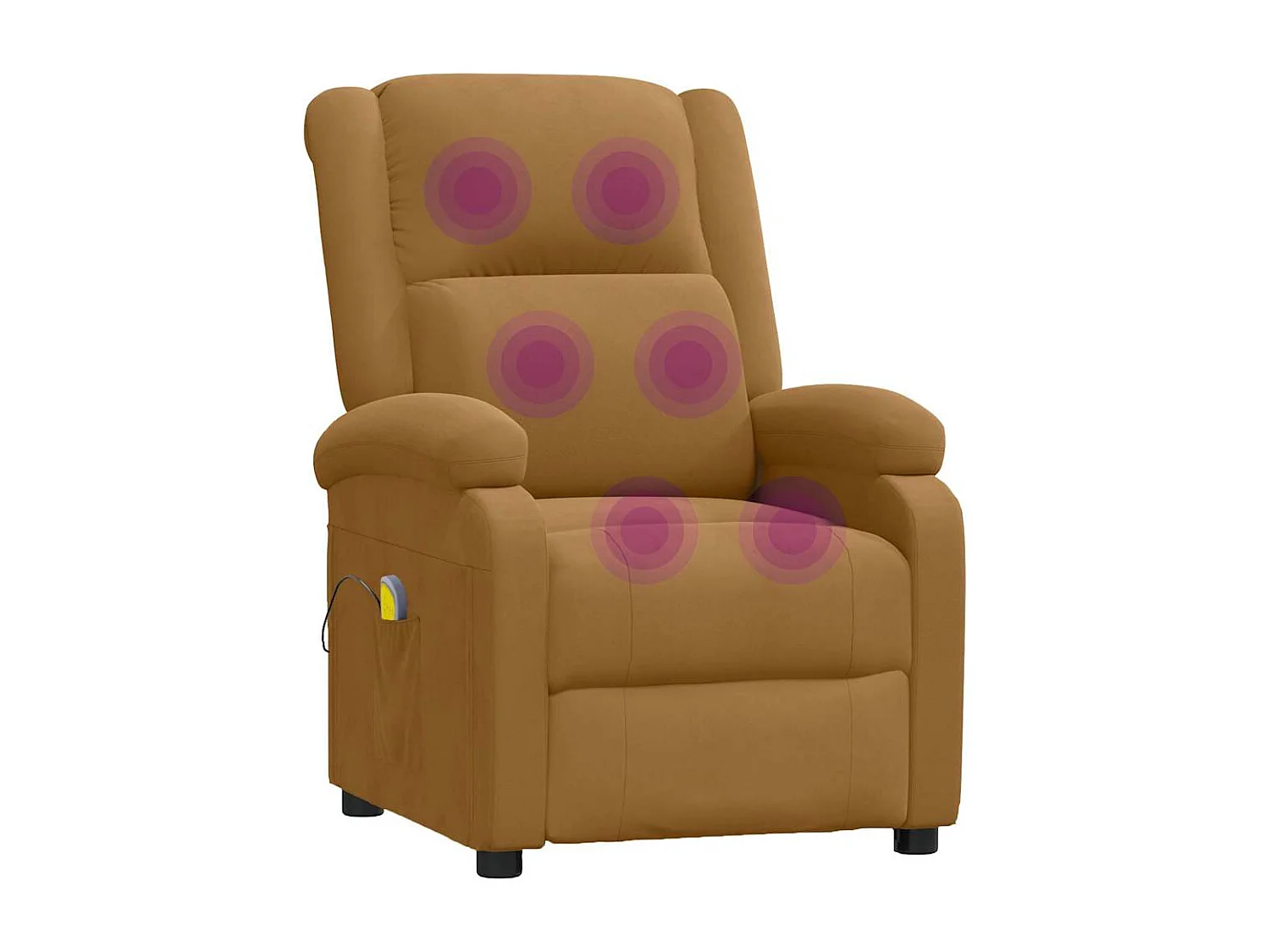 Fauteuil de massage Marron Velours