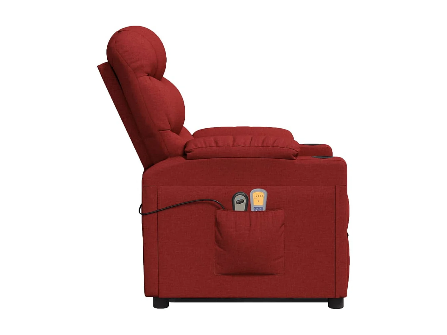 Fauteuil de massage Rouge bordeaux Tissu