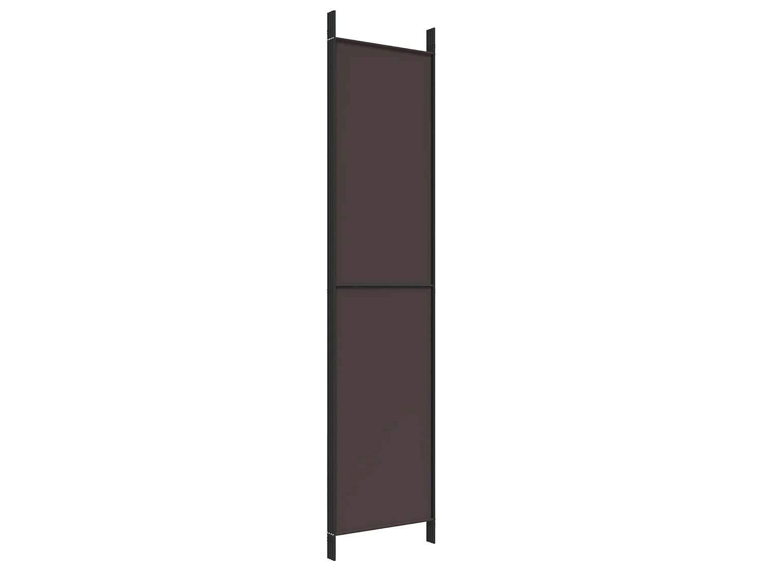 Paravent 4 panneaux Marron 200x220 cm Tissu