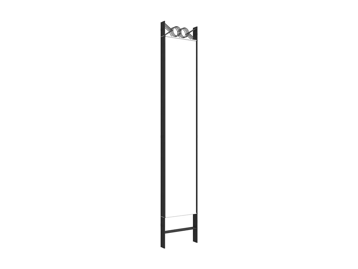 5-tlg. Paravent Weiß 200x220 cm Stoff
