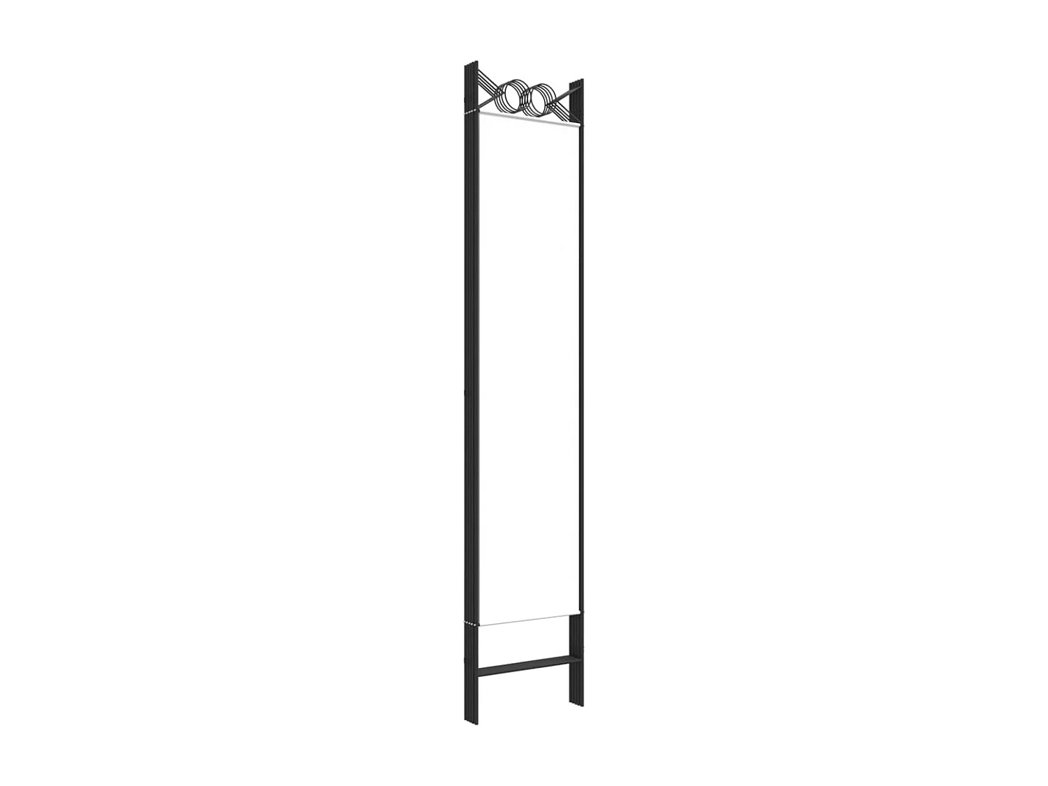 Divisorio a 5 Pannelli Bianco 200x200 cm Tessuto