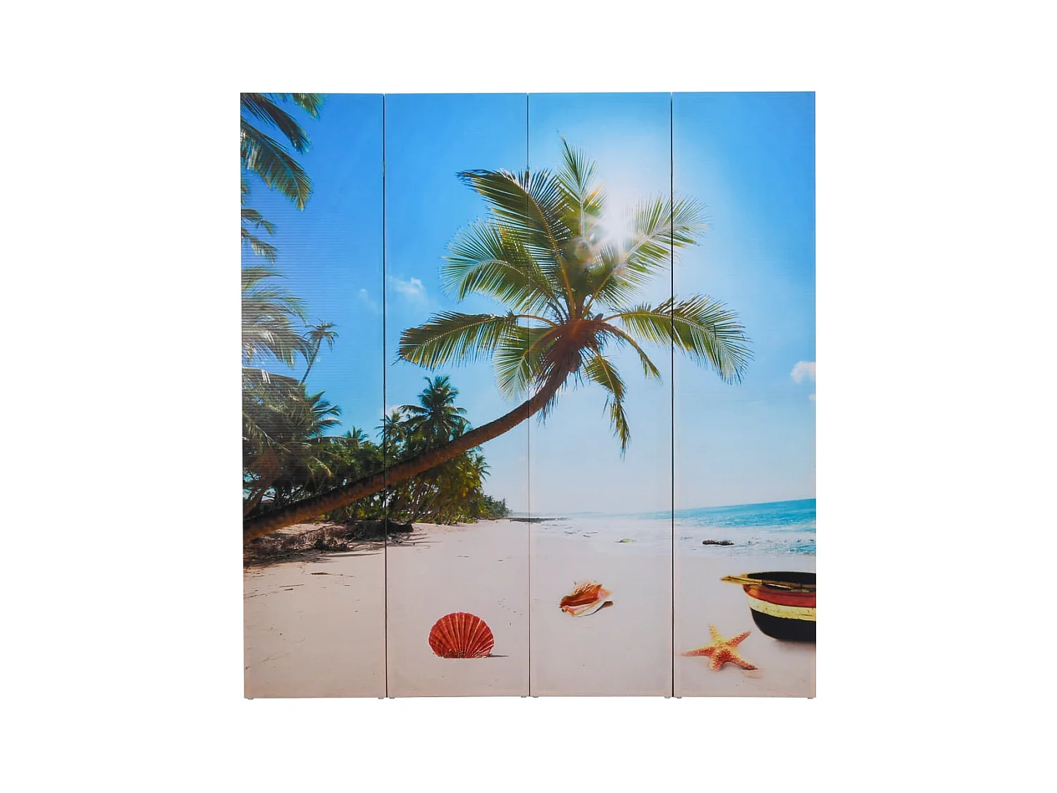 Cloison de séparation pliable 160 x 170 cm Plage