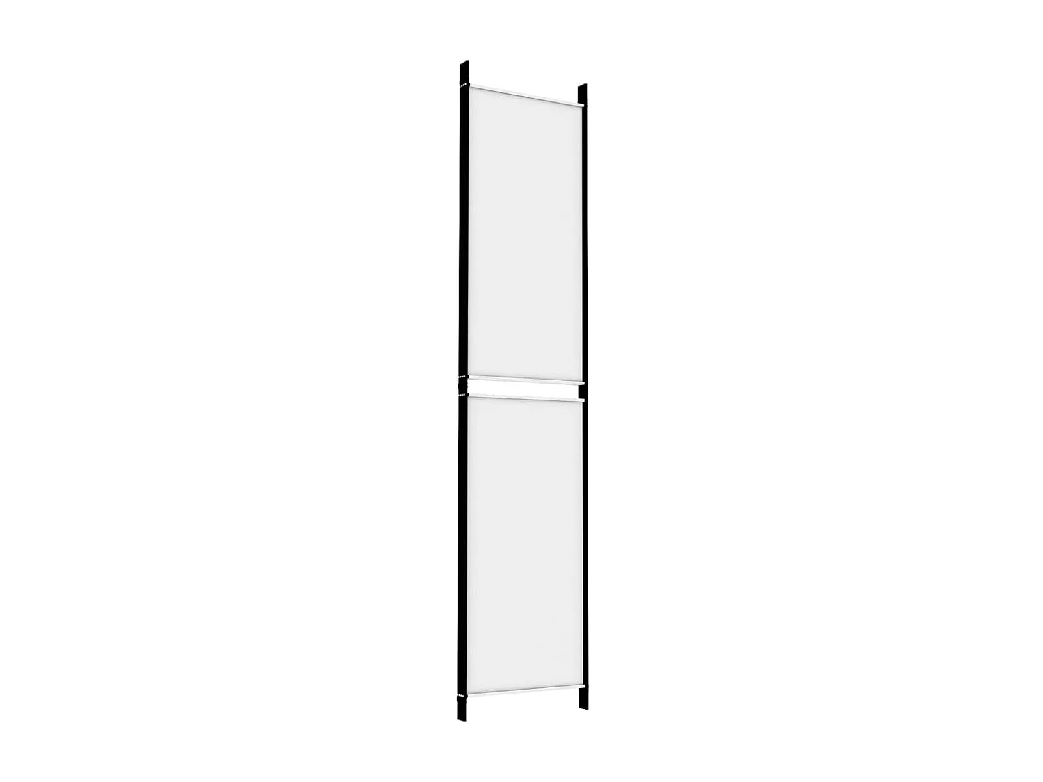 Divisorio a 4 Pannelli Bianco 200x220 cm Tessuto
