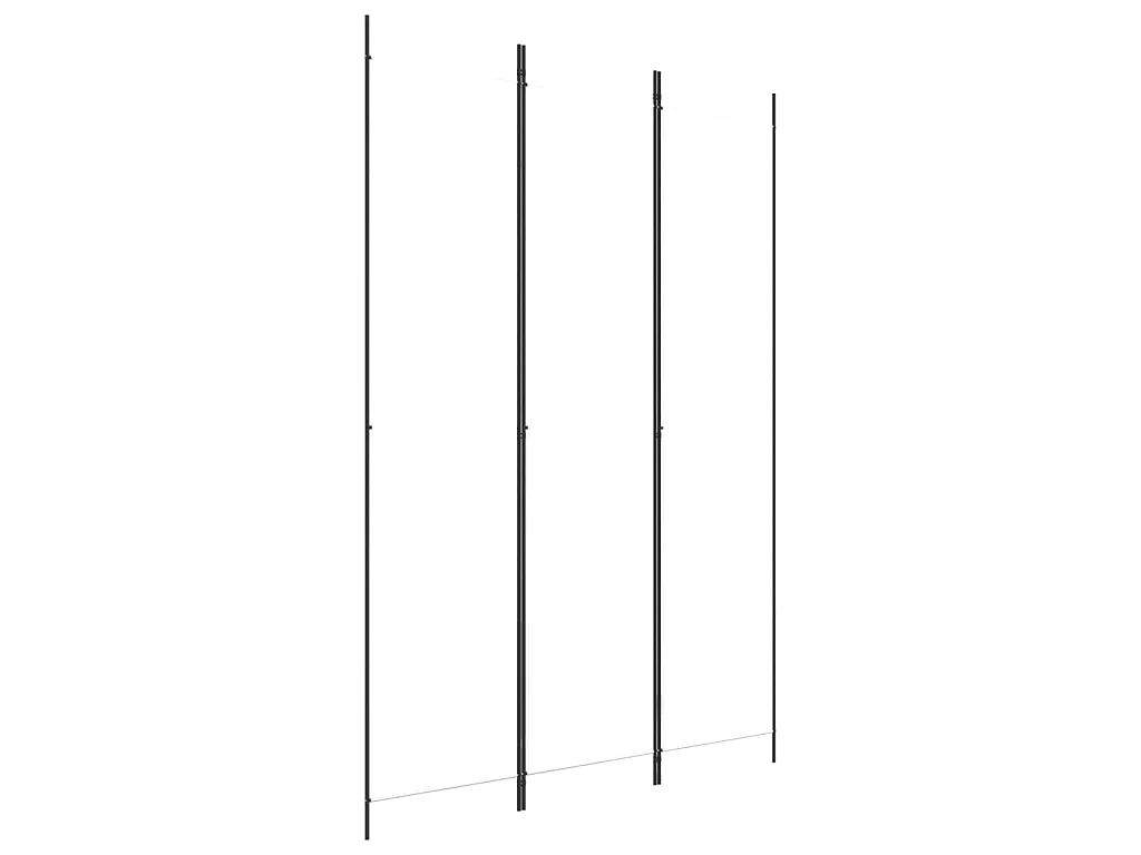 Cloison de séparation 3 panneaux Blanc 150x220 cm Tissu