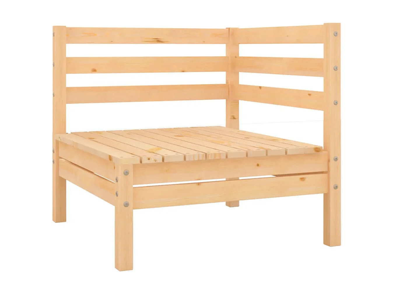 Garten-Ecksofas 2 Stk. Massivholz Kiefer