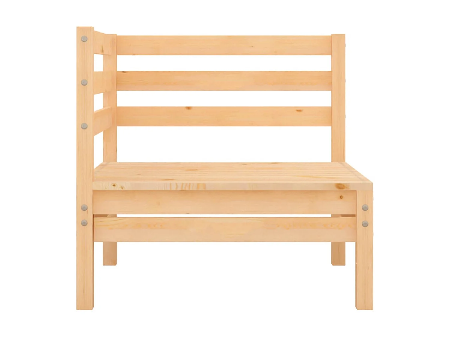 Garten-Ecksofas 2 Stk. Massivholz Kiefer