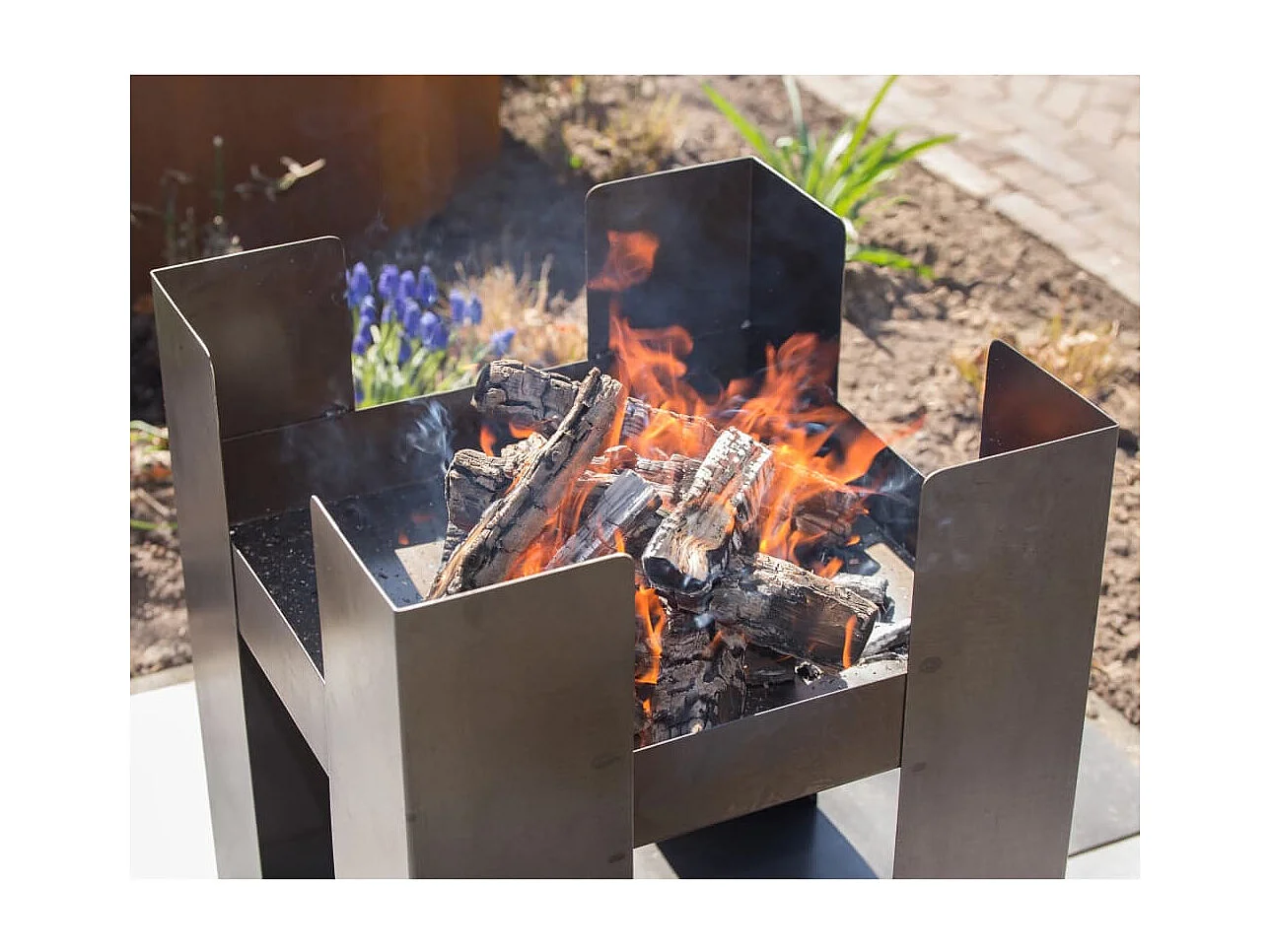 Braciere Hollola in Acciaio Grigio