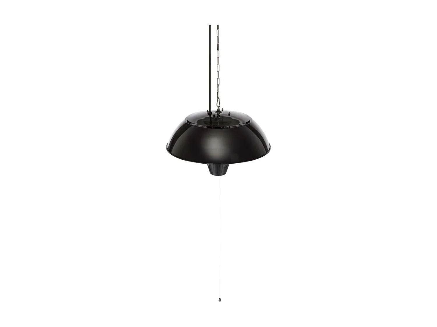 Terrasverwarmer hangend KA-5273 1500 W halogeen zwart