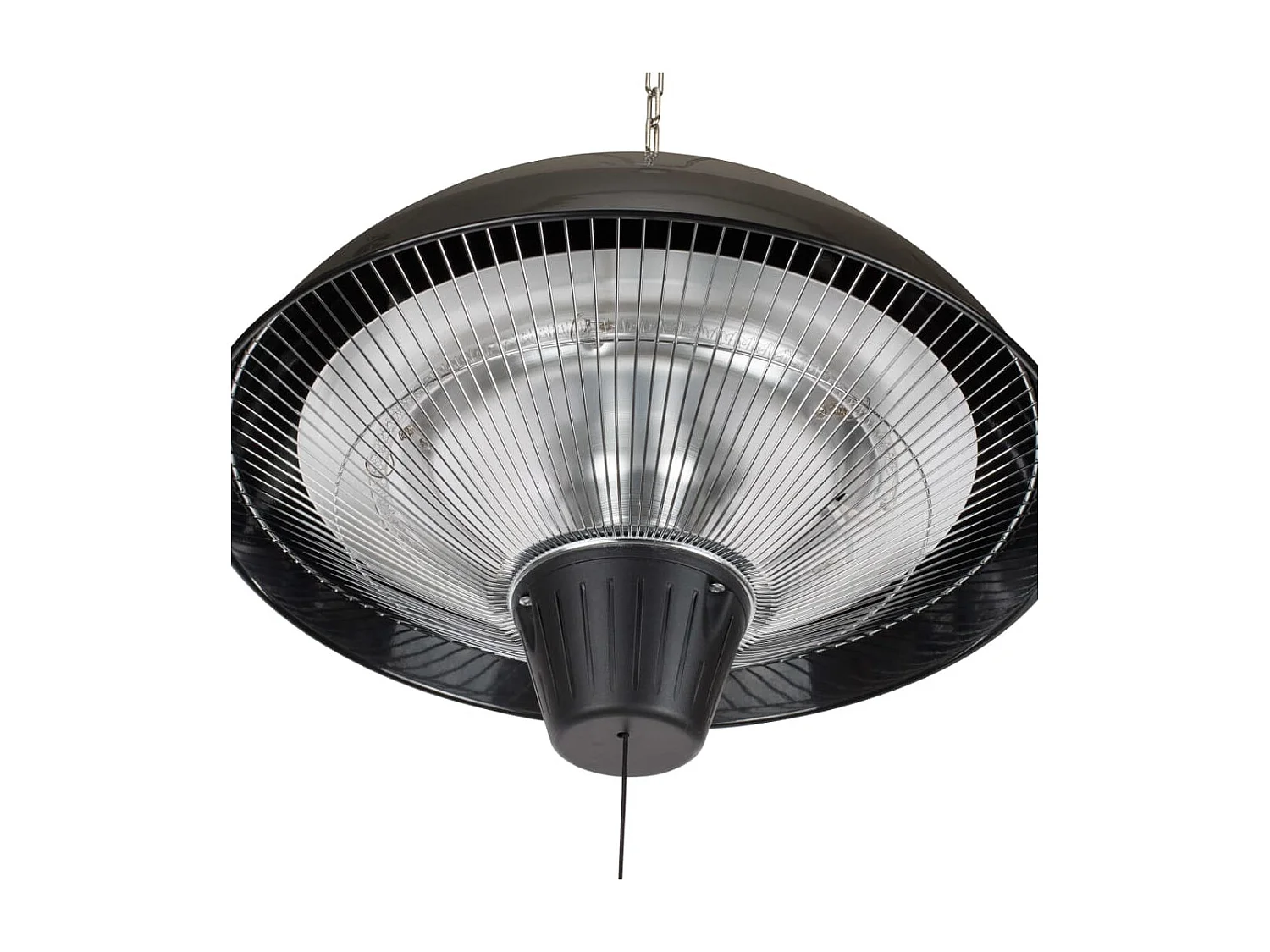 Terrasverwarmer hangend KA-5273 1500 W halogeen zwart