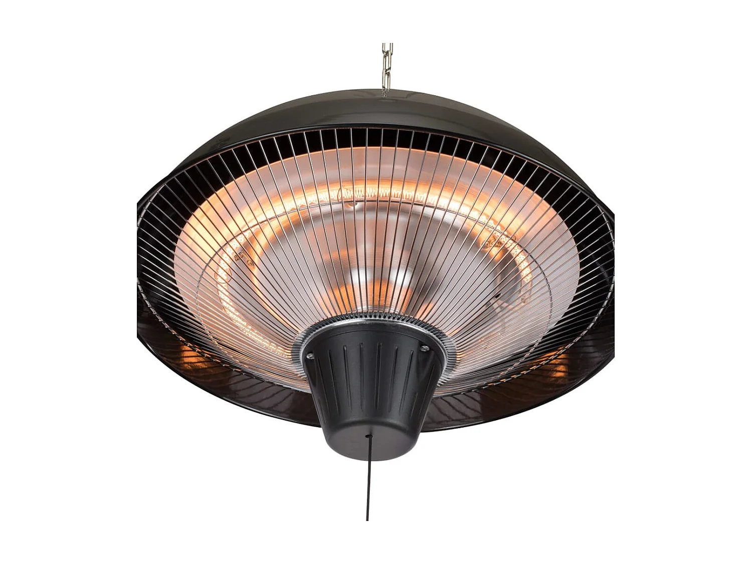 Terrasverwarmer hangend KA-5273 1500 W halogeen zwart