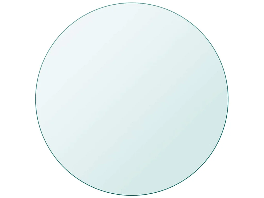 Dessus de table ronde en verre trempé 80 cm