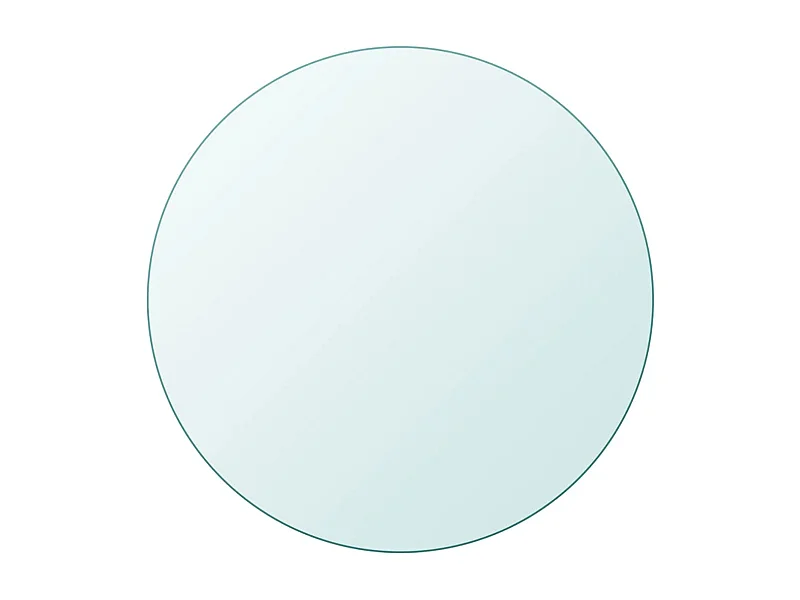 Dessus de table ronde en verre trempé 800 mm