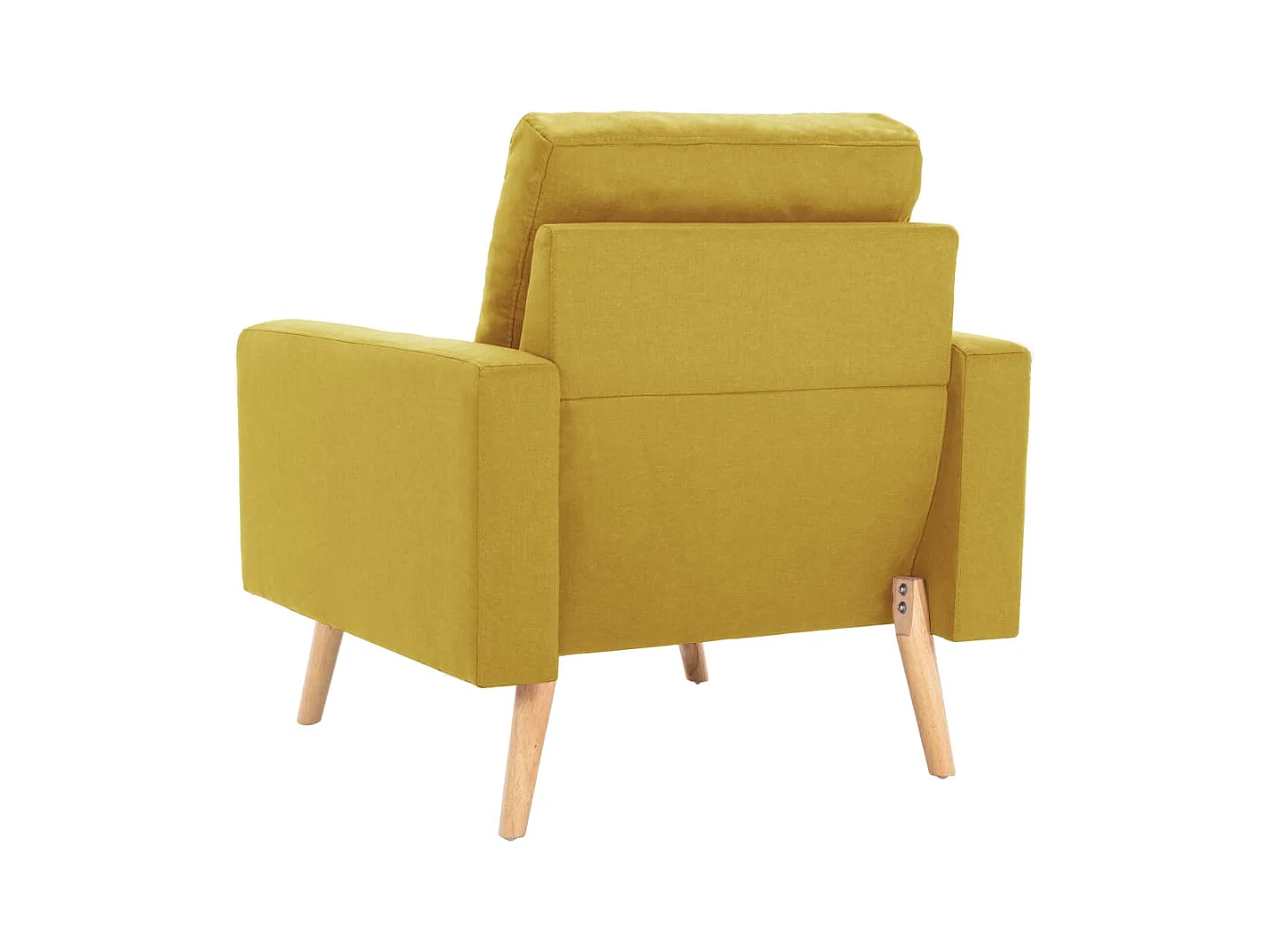 Ensemble de canapés 2 pcs Tissu Jaune