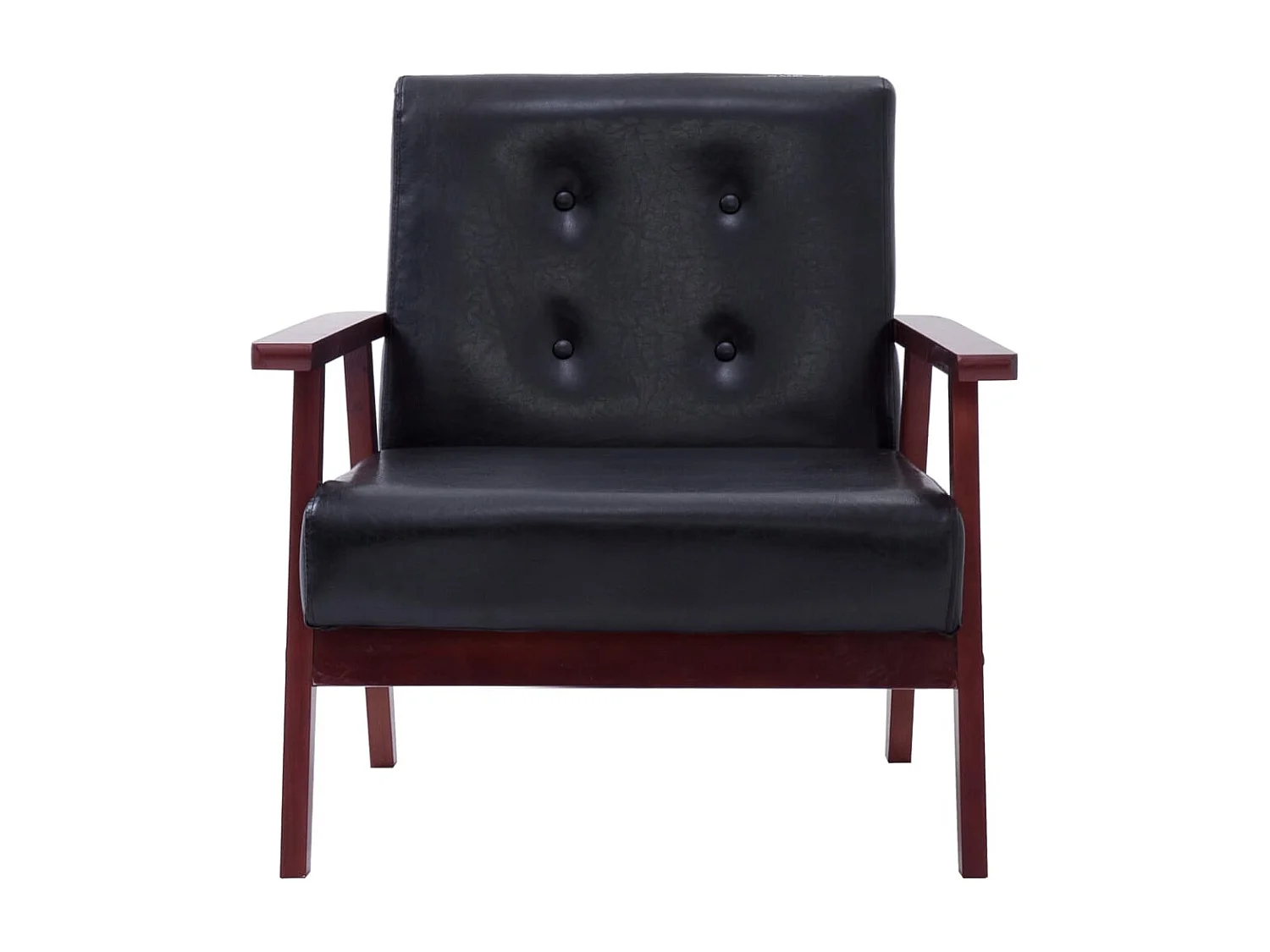 Ensemble de canapés 2 pcs noir similicuir