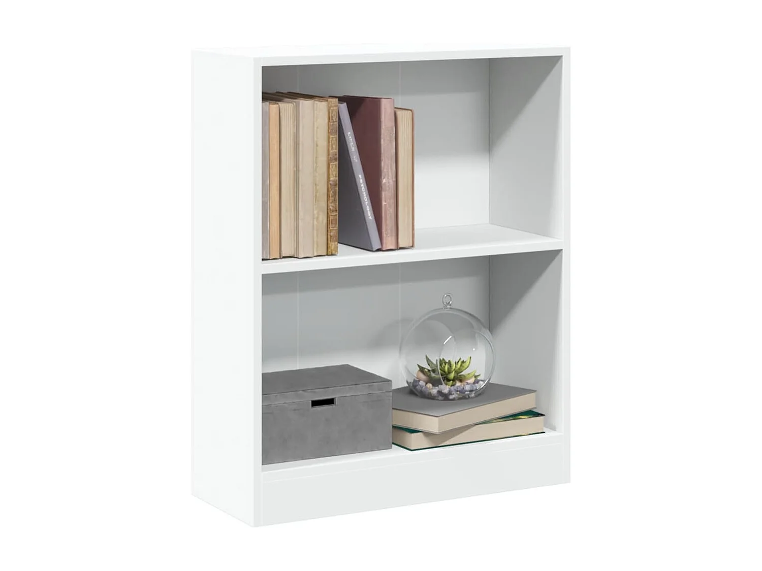 Bibliothèque Blanc 60x24x76 cm Bois d'ingénierie