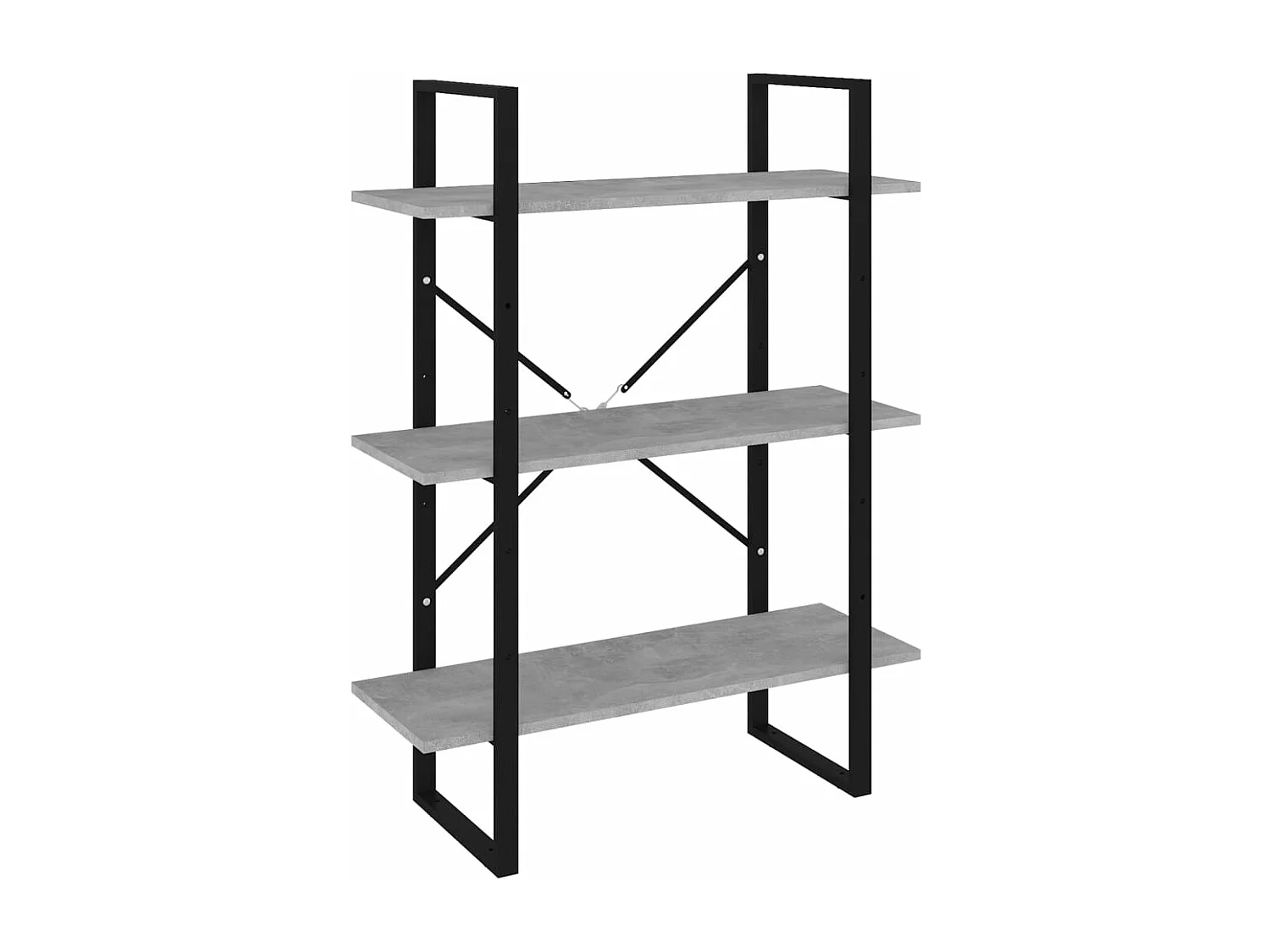 Estante 80x30x105 cm derivados de madeira cinzento cimento