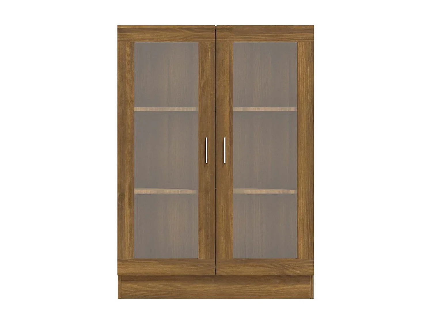 Vitrine 82,5x30,5x115 cm derivados de madeira carvalho castanho