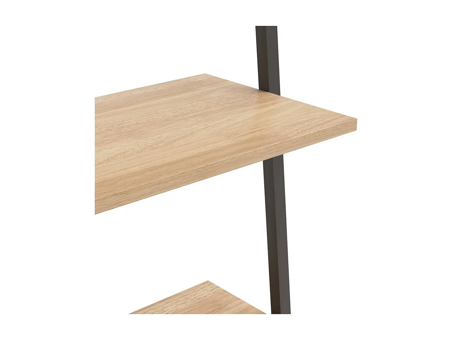 Scaffale Pendente a 3 Livelli Marrone Chiaro e Nero 64x34x116cm