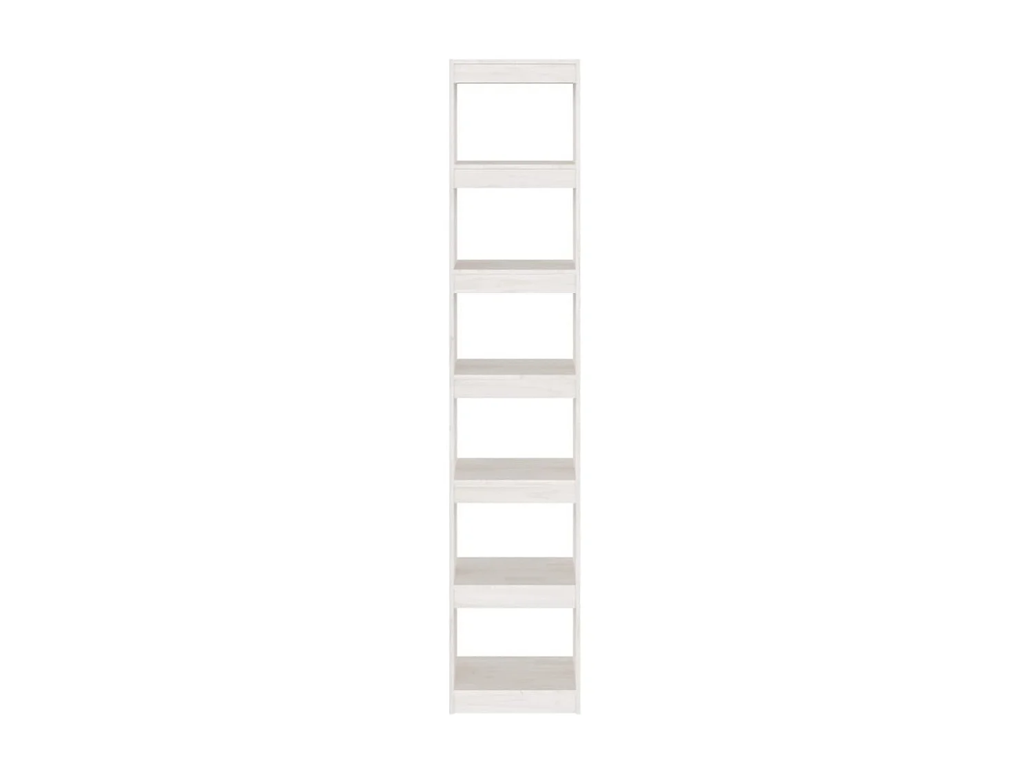 Bibliothèque/Séparateur de pièce Blanc 40x30x199 cm Pin massif