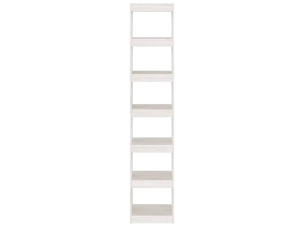 Bibliothèque/Séparateur de pièce Blanc 40x30x199 cm Pin massif