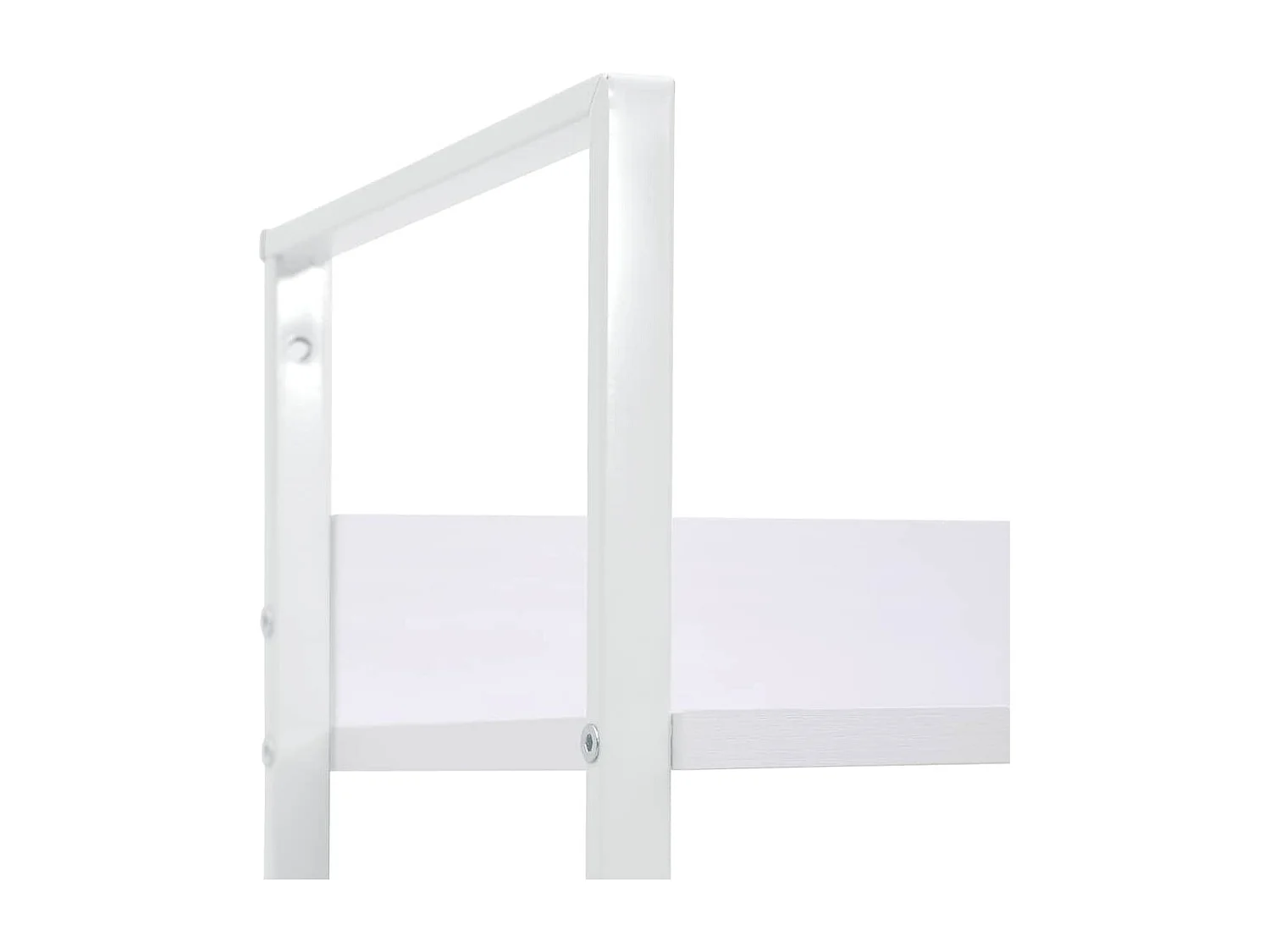 Bibliothèque à 4 niveaux blanc 60x27,6x124,5 cm bois ingénierie