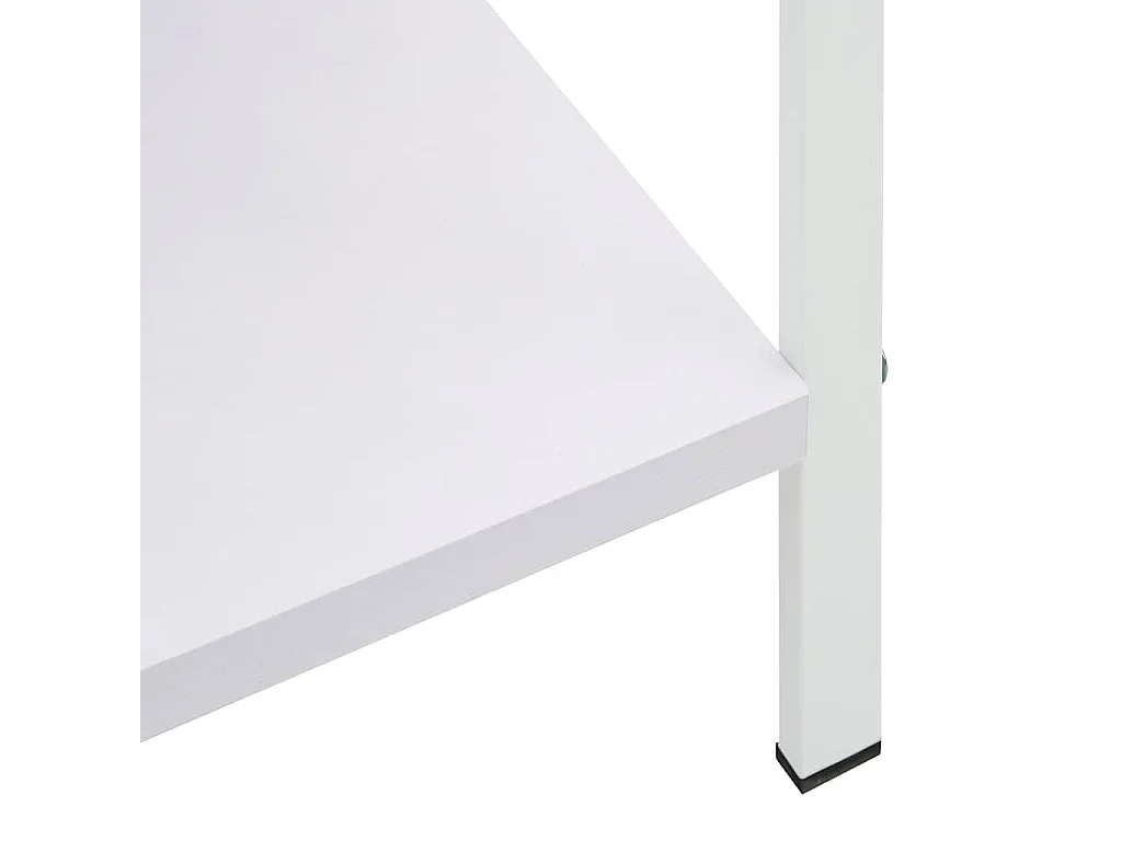 Bibliothèque à 4 niveaux blanc 60x27,6x124,5 cm bois ingénierie