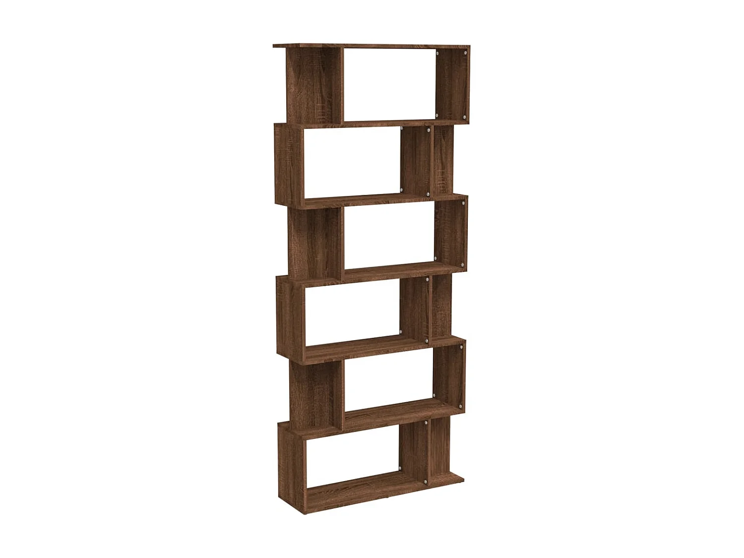Bibliothèque/Cloison Chêne marron 80x24x192cm Bois d'ingénierie