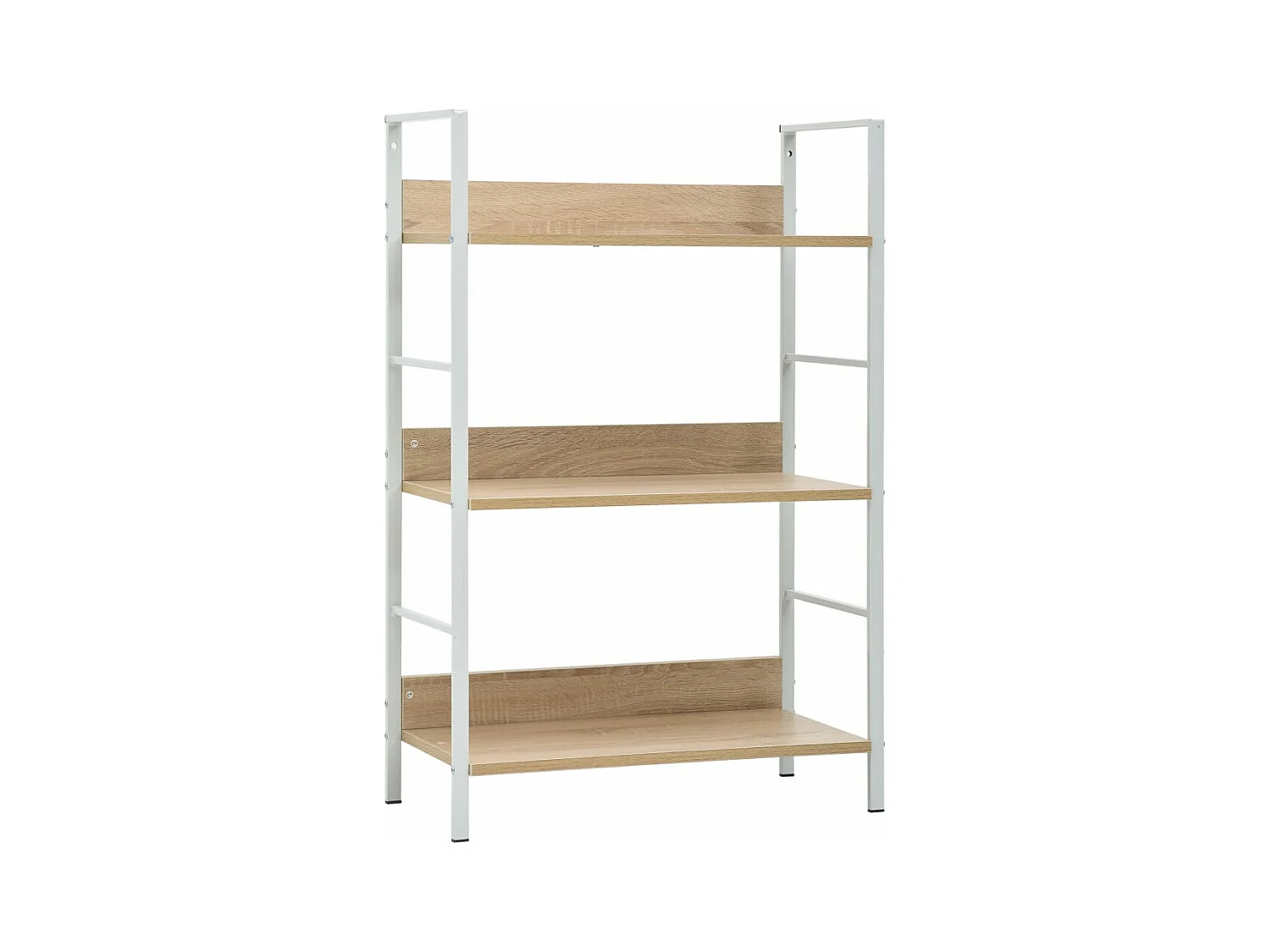 Bücherregal 3 Regalböden Eiche 60×27,6×90,5 cm Holzwerkstoff