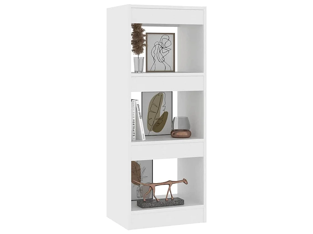 Bücherregal/Raumteiler Weiß 40x30x103 cm Holzwerkstoff