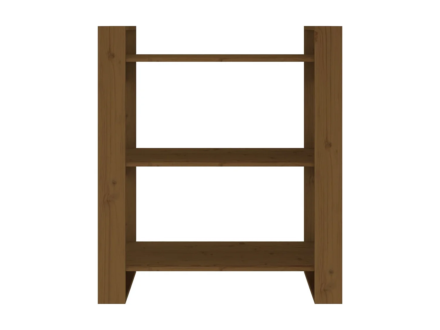 Estante/divisória 80x35x91 cm madeira maciça castanho mel