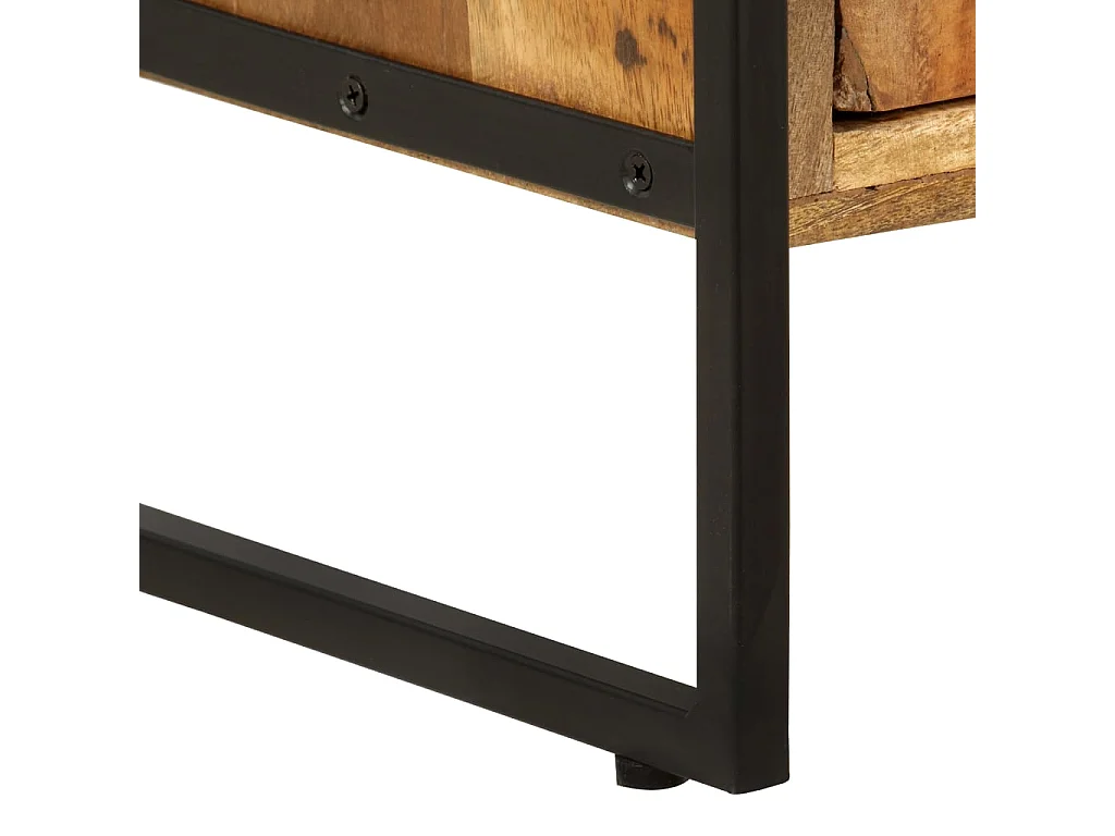 Bücherregal 4 Ebenen 80x30x180 cm Altholz Massiv