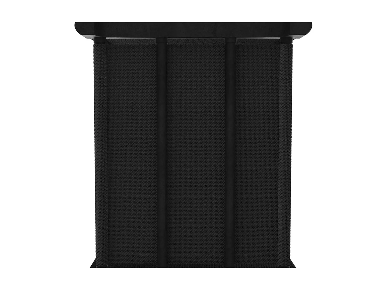 Étagère d'affichage 4 cubes Noir 69x30x72,5 cm Tissu