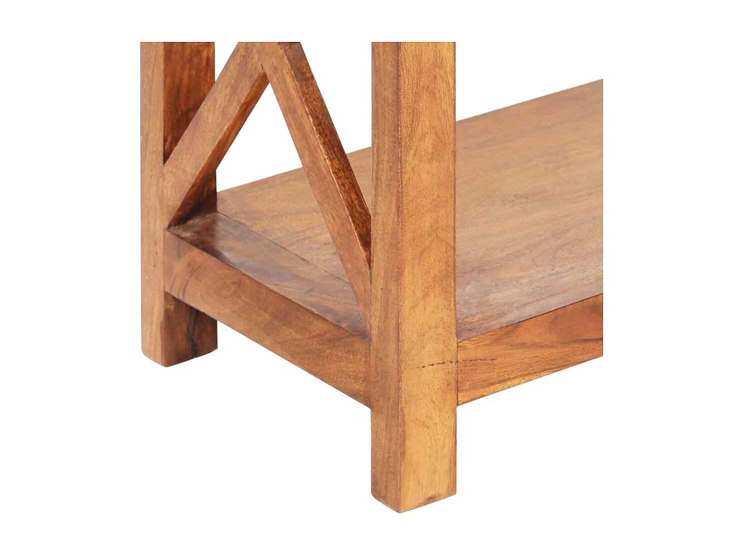 Bücherregal 60x30x160 cm Massivholz mit Honigfarbenem Finish