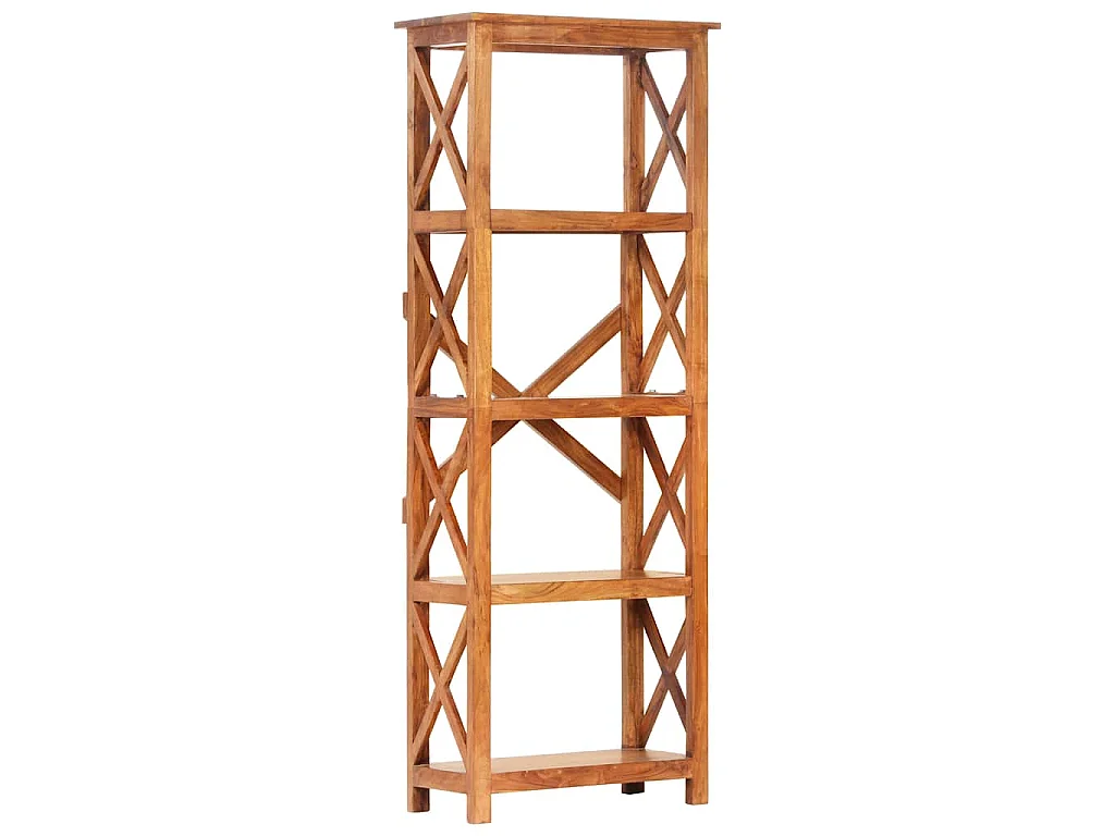 Bibliothèque 60x30x160 cm Bois massif d'acacia et finition miel