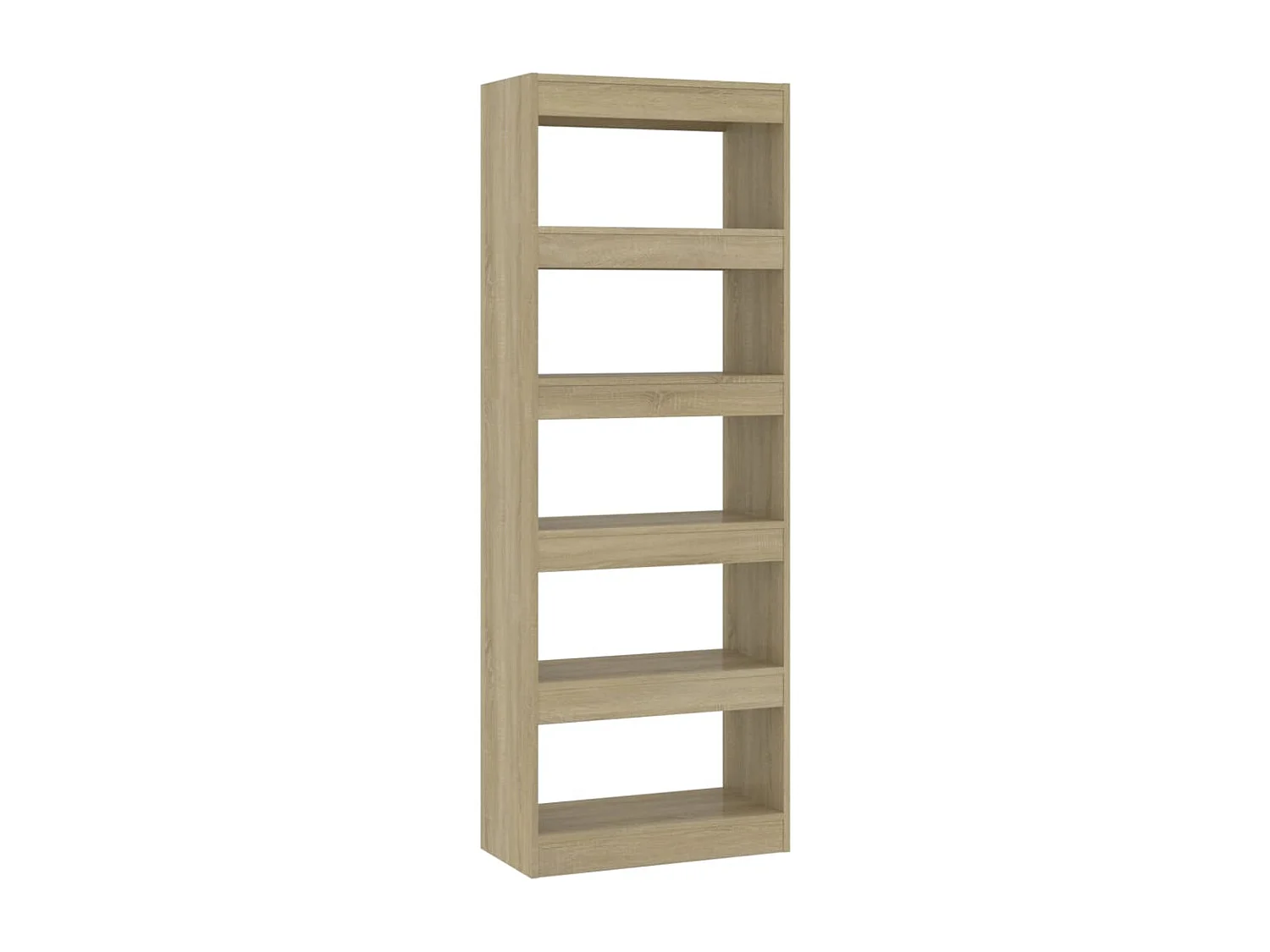 Bibliothèque/séparateur de pièce chêne sonoma bois d'ingénierie
