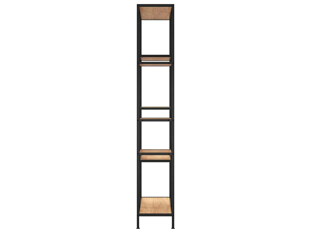Étagère à livres 80x30x180 cm Acier et bois d'ingénierie