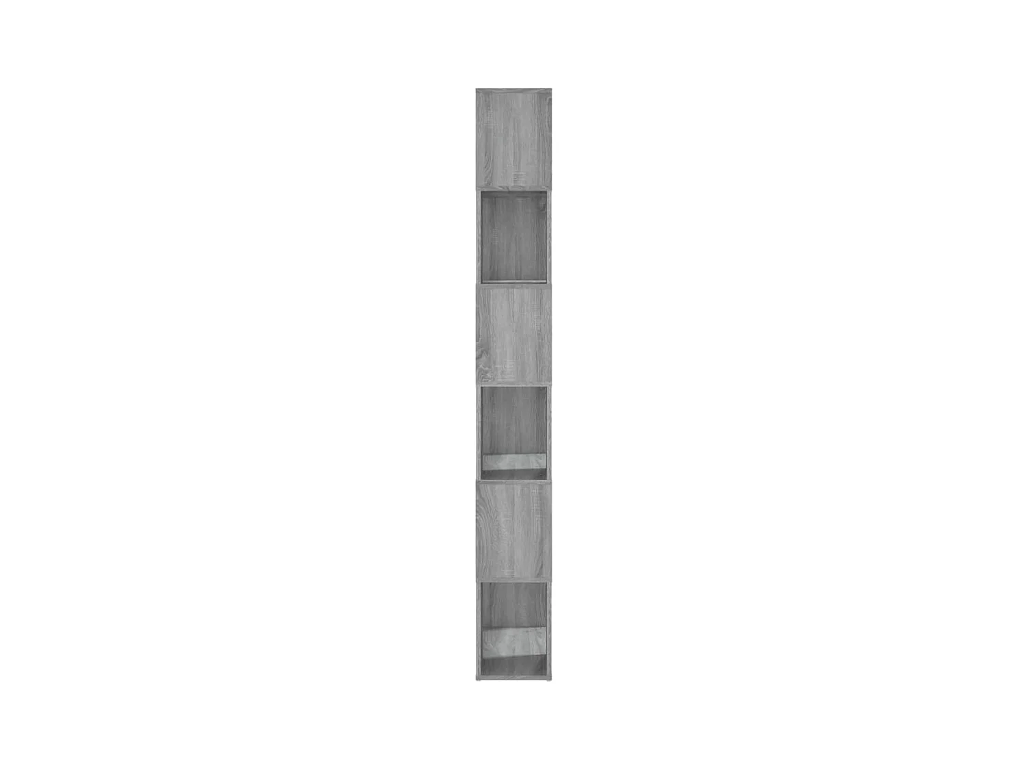 Bücherregal/Raumteiler Grau Sonoma 60x24x186 cm