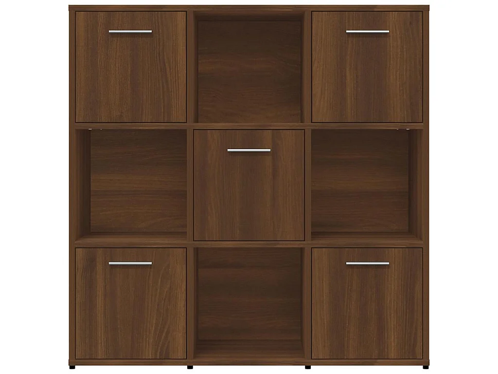 Bibliothèque Chêne marron 90x30x90 cm Bois d'ingénierie