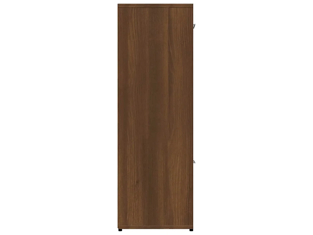 Bibliothèque Chêne marron 90x30x90 cm Bois d'ingénierie